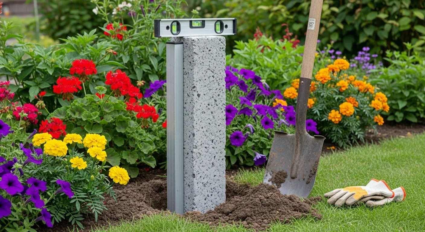 How to install concrete fence posts for a sturdy and long-lasting garden boundary?